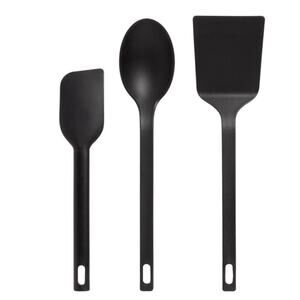 Room Essentials 3pc Nylon Kitchen Utensil Set – Turner Spoon Spatula – Black